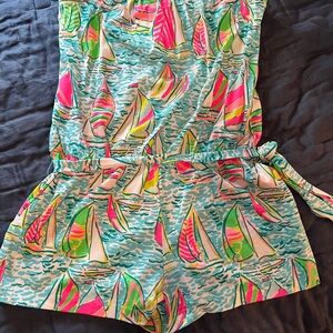 Lilly PulitzerYou Gotta Regatta Romper - size XL